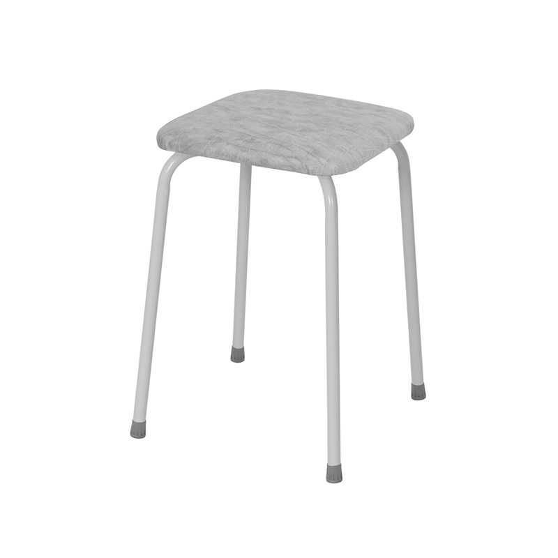 Табурет квадратный Пенёк легкий 184 серый (уп.4)