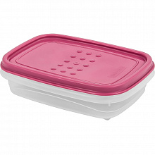 Контейнер для продуктов прямоугольный 0,3л Pattern Flex пурпурн. (уп.22)