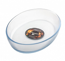 Форма для запекания из жаропрочного стекла овальная 3,2л Panairo "Sogretta" (уп.3)