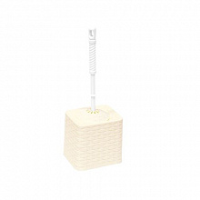 Набор для WC квадратный Ротанг слон.кость (уп.15)