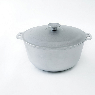 Казан  Гардарика,  алюминиевый с крышкой 6 литров, d 260 мм