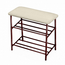 Банкетка малая NEW WIND 300х600х520мм бежевый/антик каркас