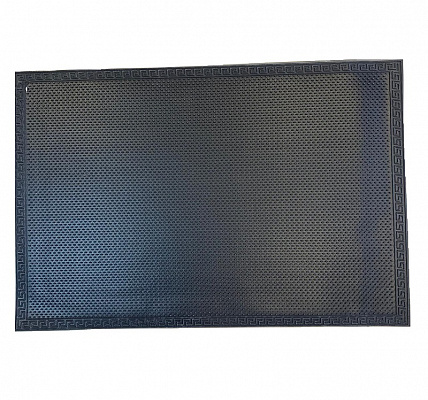 Коврик придверный 40x60см шипованный New Wind Орнамент черный