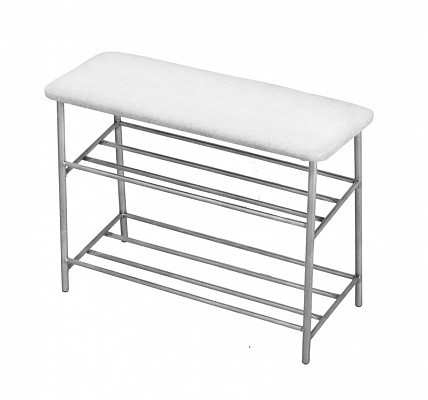 Банкетка большая NEW WIND 300х900х520мм бел.кр/серый каркас