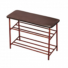 Банкетка малая NEW WIND 300х600х520мм шоколад/антик каркас